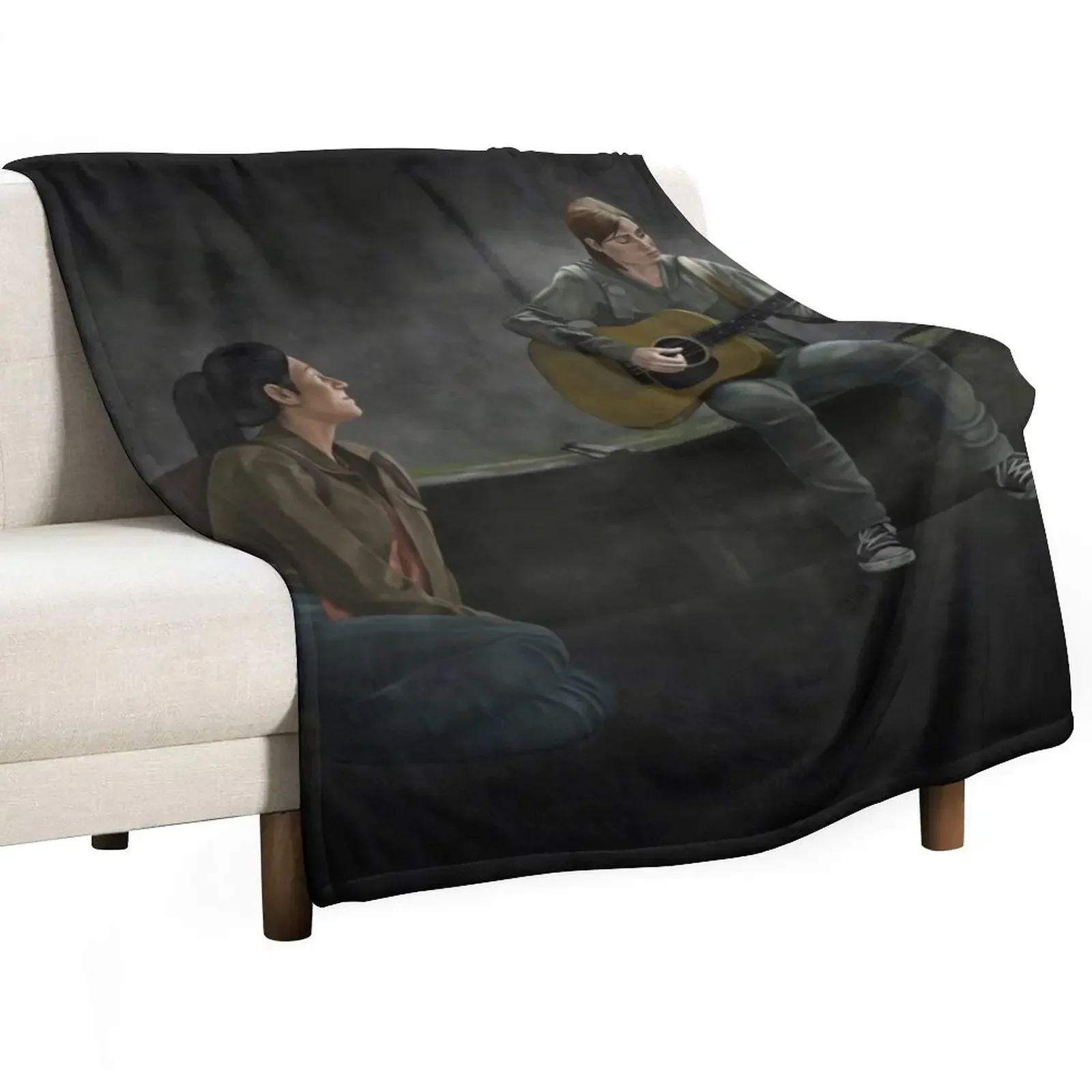 The Last of Us Ellie and Dina Throw Blanket Summer Beddings Nap for sofa Blankets