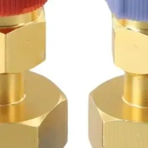 For R1234YF To R134A Quick Adapter Kit High Low Side Conversion Brass Coupler For AC For Air Conditioning Repair Tool With