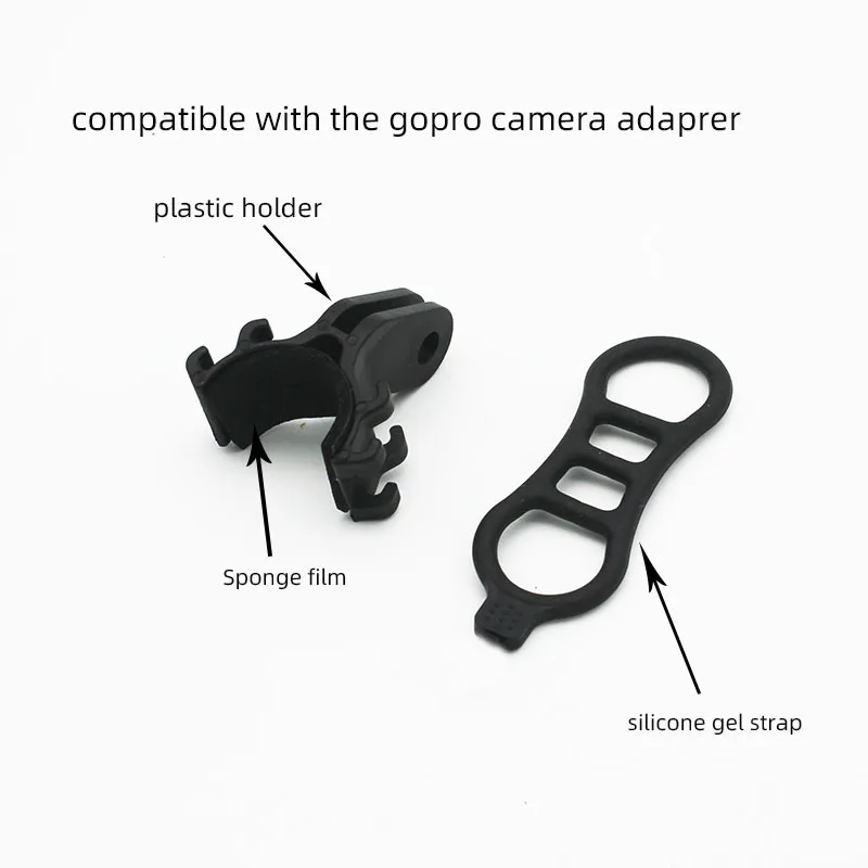 Bicycle Light Clip Code Table Extension Seat Special Bracket Gopro Installation Flashlight Bracket Flashlight Holder Strap Style
