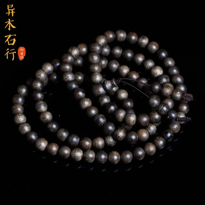 

8mm*108 Real Natural Wood Beads Bracelet Tibetan Buddhism Jewelry for Men Women Reiki Meditation Prayer Beaded Chain Wooden