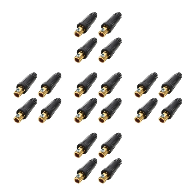 2 قطعة كابل لحام زوج موصل سريع 200Amp-300Amp ( # 4- # 1) 35-50 SQMM لملحقات آلة اللحام