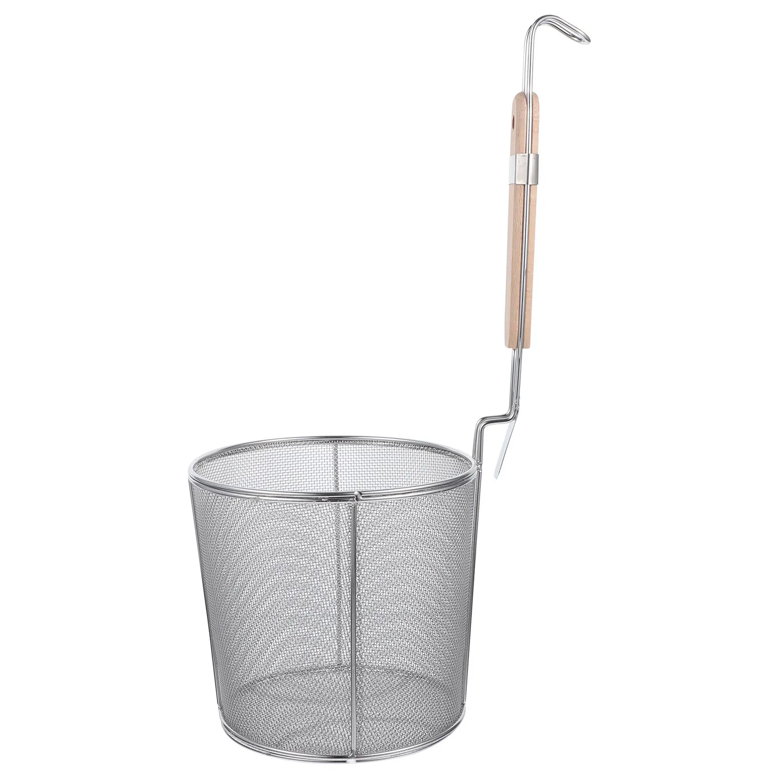 

1Pcs Stainless Steel Noodle Strainer Scoop Mesh Colander Kitchen Pasta Boil Basket Ramen Straining Spoon