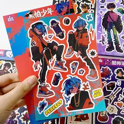 1Pc Decorative Stickers Character Anime Boy Scrapbooking Materials Deco Stickers For Arts Diy Journal Planner Decal Sticker