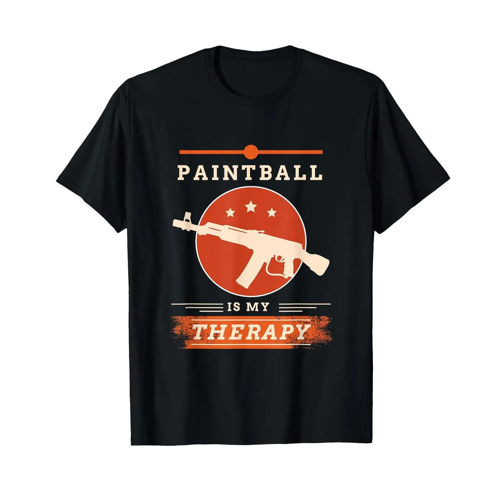 Paintball is My Therapy Funny Quote T Shirt vintage Washed designer clothes Breathable fashion Versatile Comfortable homme