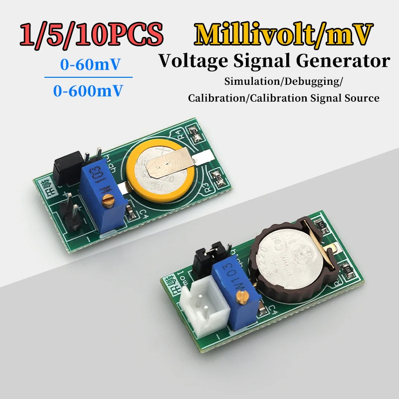 1/5/10Pcs Millivolt/mV Voltage Signal Generator for Thermocouple Sensor Simulation Debugging Calibration Signal Source