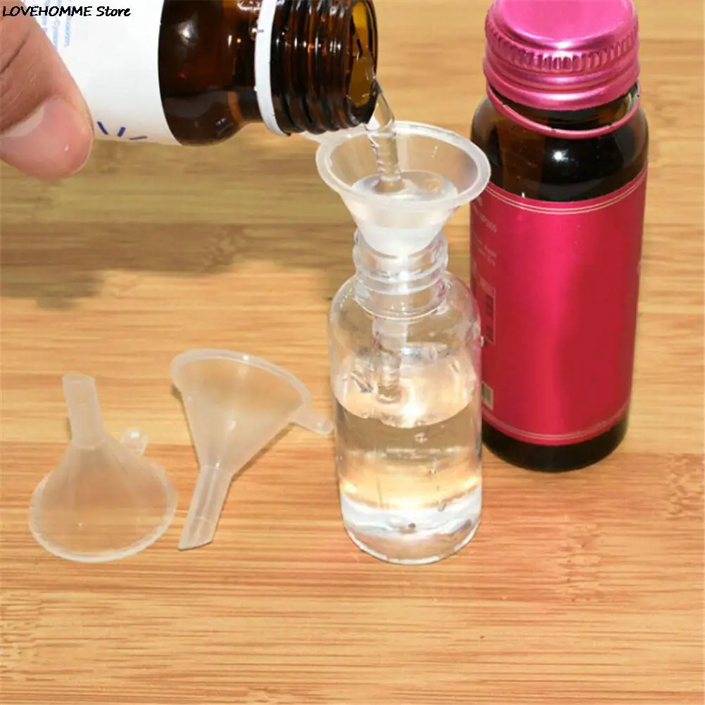 5/10pcs Mini Transparent Funnel Kitchen Cozinha Cooking Accessories Gadgets Perfume Emulsion Packing Auxiliary Tool