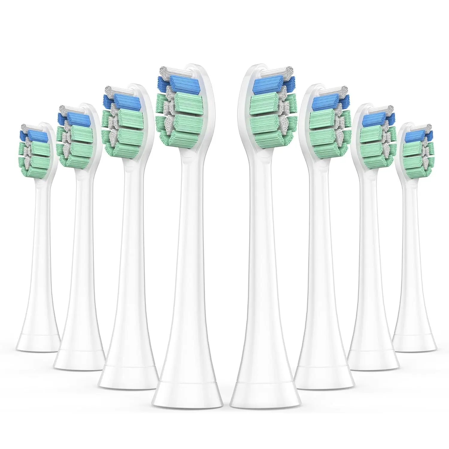 4/8Pcs Toothbrush Heads White Replacement Toothbrush Heads Plaque Defence Electric Toothbrush Head for Philips Sonicare C2