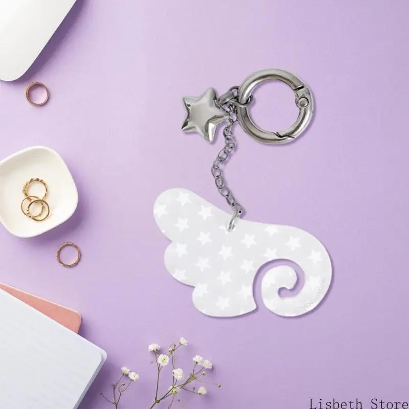 

Sweet Keyring Angel Wing Keychain Pendant for Bags Keys and Car Decoration Fashionable Bag Charm Accessory