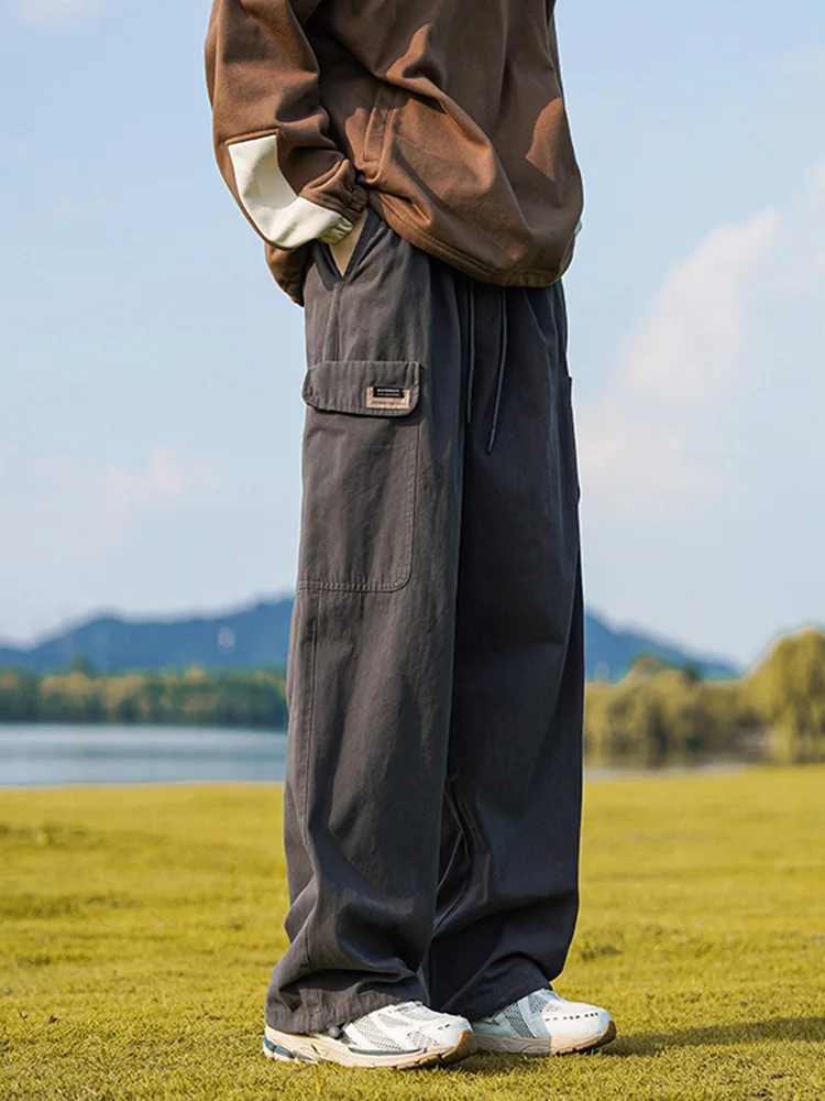 

Мужские рабочие брюки серии Outdoor Mountain, весенне-осенние, утепленные флисом, прямого кроя, повседневные