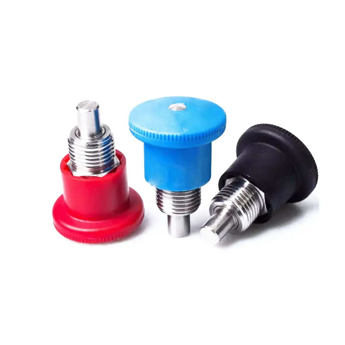 

Blue Head Stainless Steel Self-Locking Knob Plunger/Spring Positioning Index Pin M8M10M12M16