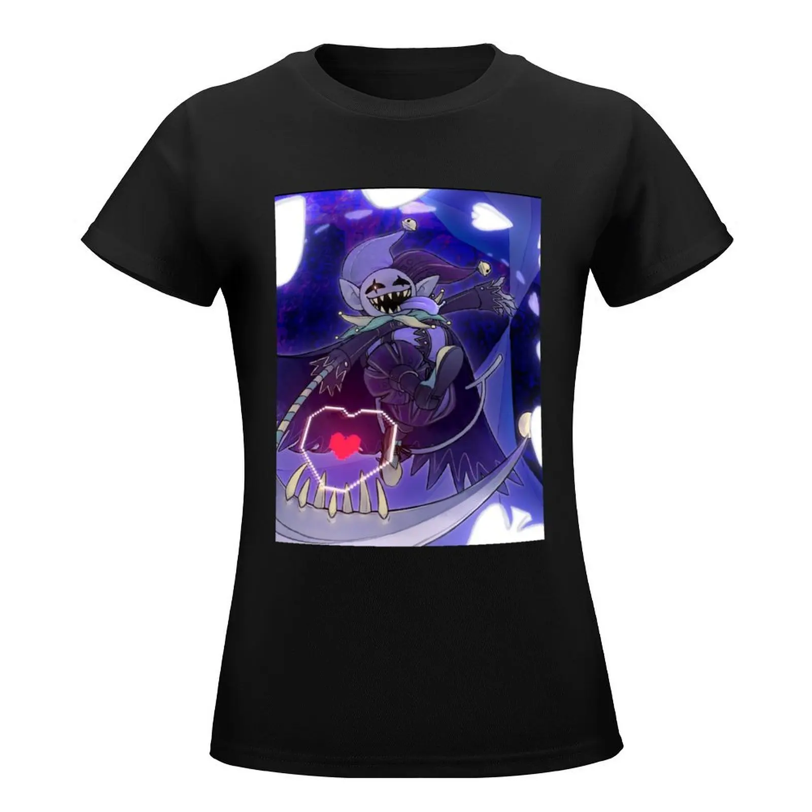 Deltarune - Jevil T-Shirt plus size tops graphics western t-shirt dress for Women