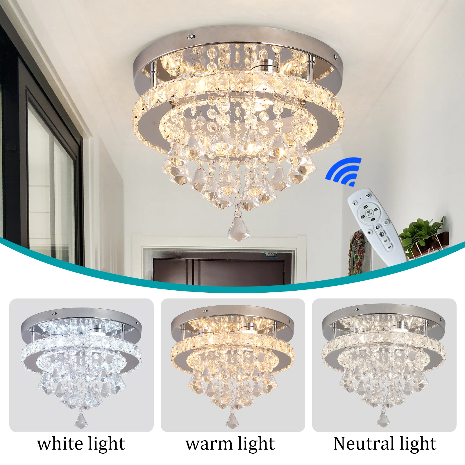 VETRULUS Kristall Led Anhänger Licht Hängen Decke Lampe Moderne Kronleuchter Glanz Wohnzimmer Esszimmer Gang Wohnkultur Leuchte – Detail 8