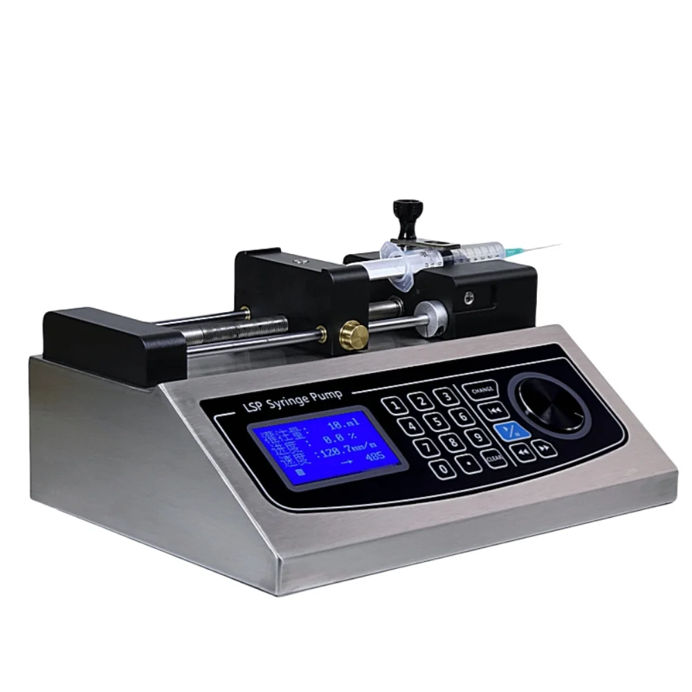 Microfluidic Electronic sy ringe Pump with Touch Screen Control Aluminum Alloy 140ml Capacity OEM Customizable