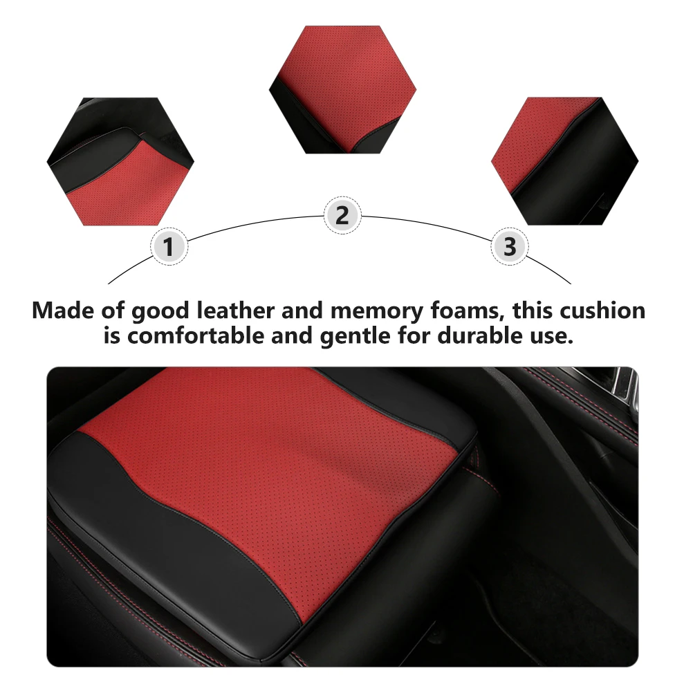 

1Pcs Heightening Car Seat Cushion Comfortable Memory Foam Seat Pad for Driving Support Posture Correction