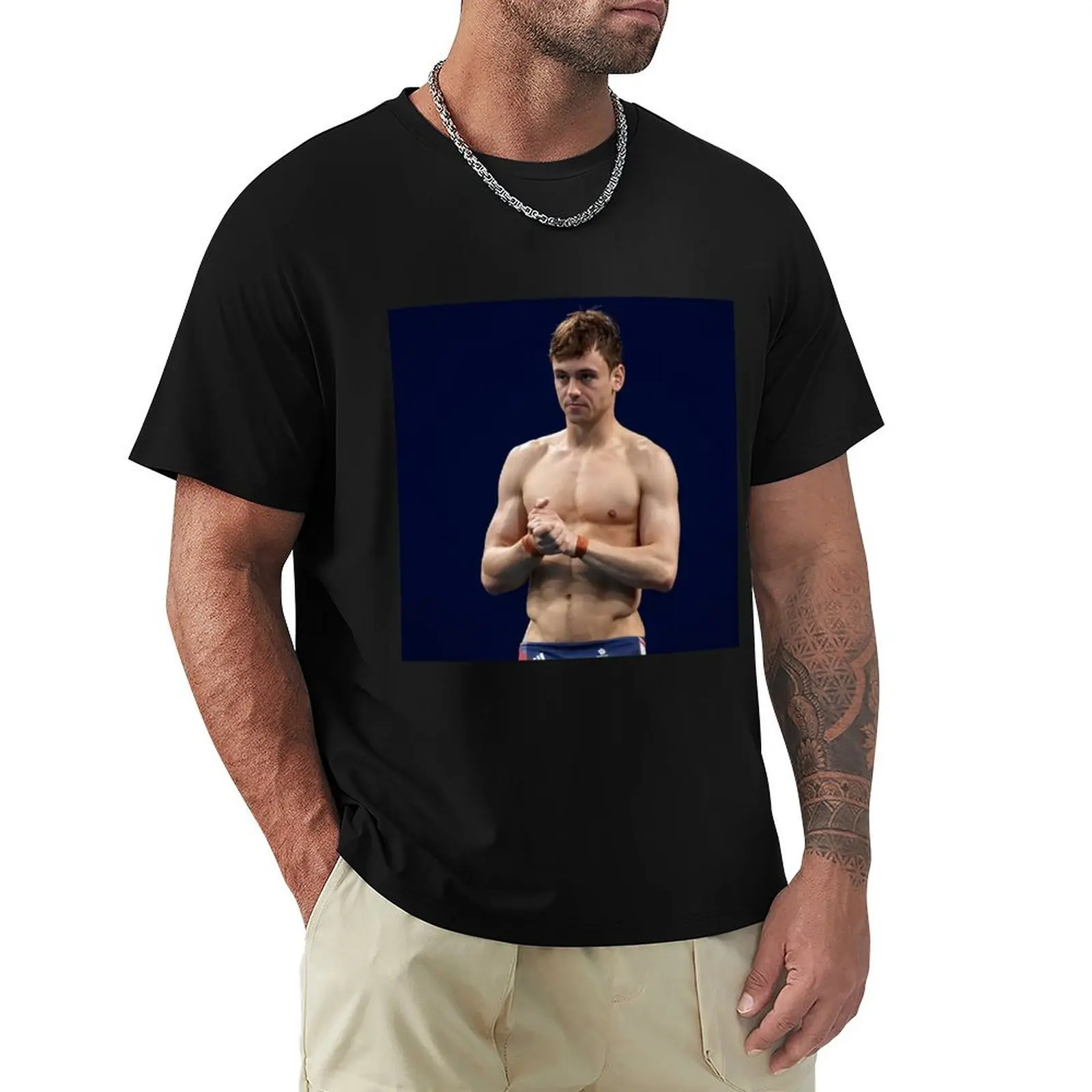 tom daley T-Shirt Plus Size Gym Sports T-Shirt