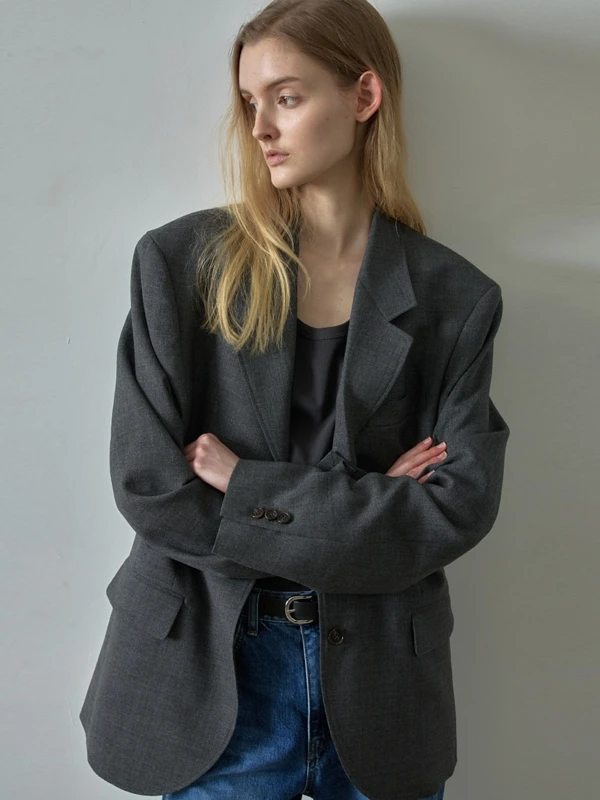 

Женский костюм Jaet 202, весенний новый шерстяной костюм со стойкой для поездок на работу, длинный све, цветной фасадовый узор