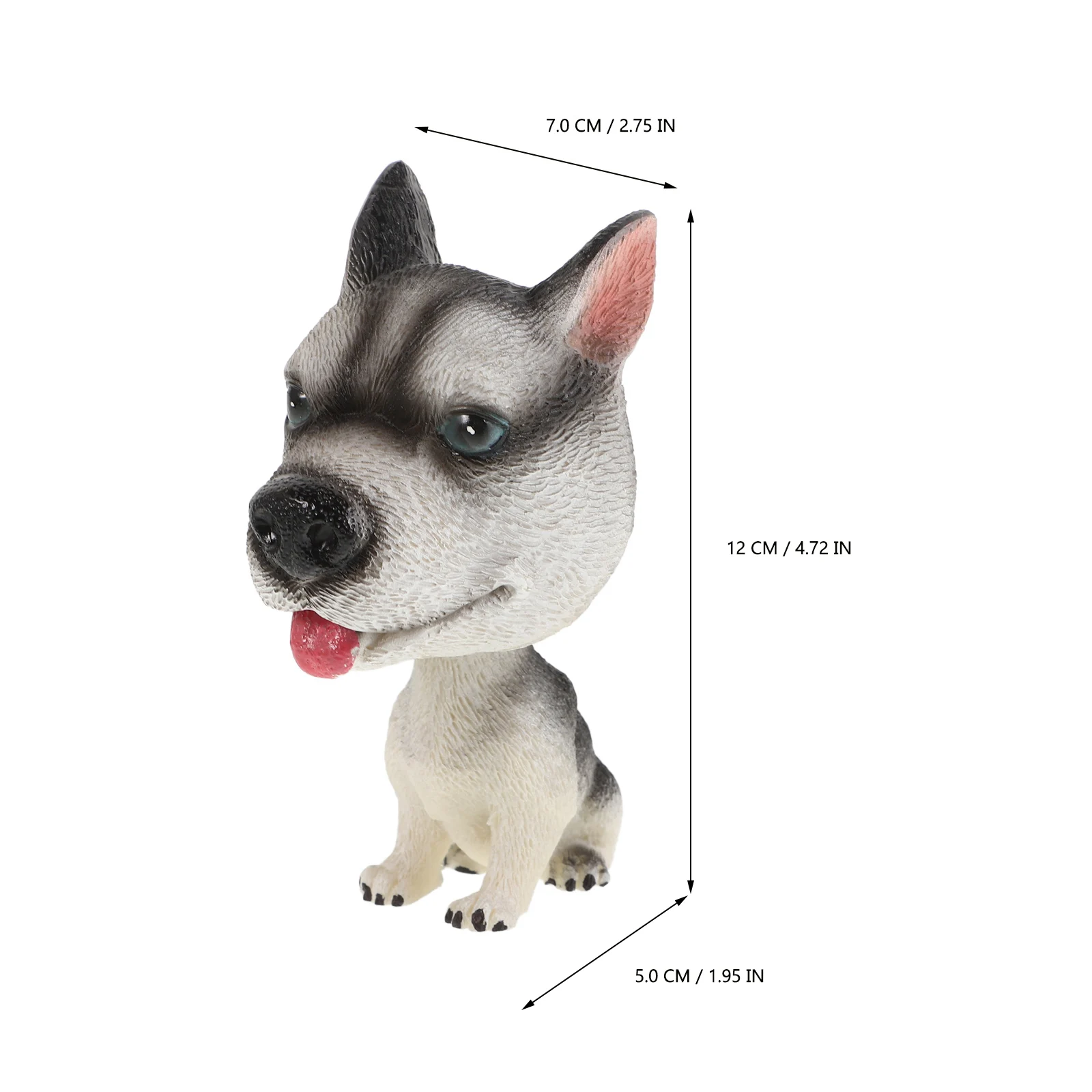 تمثال كلب هزاز الرأس لتزيين لوحة القيادة في السيارة، زينة من الراتنج للسيارة، إكسسوارات لطيفة للنساء، أفكار لتزيين لوحة القيادة