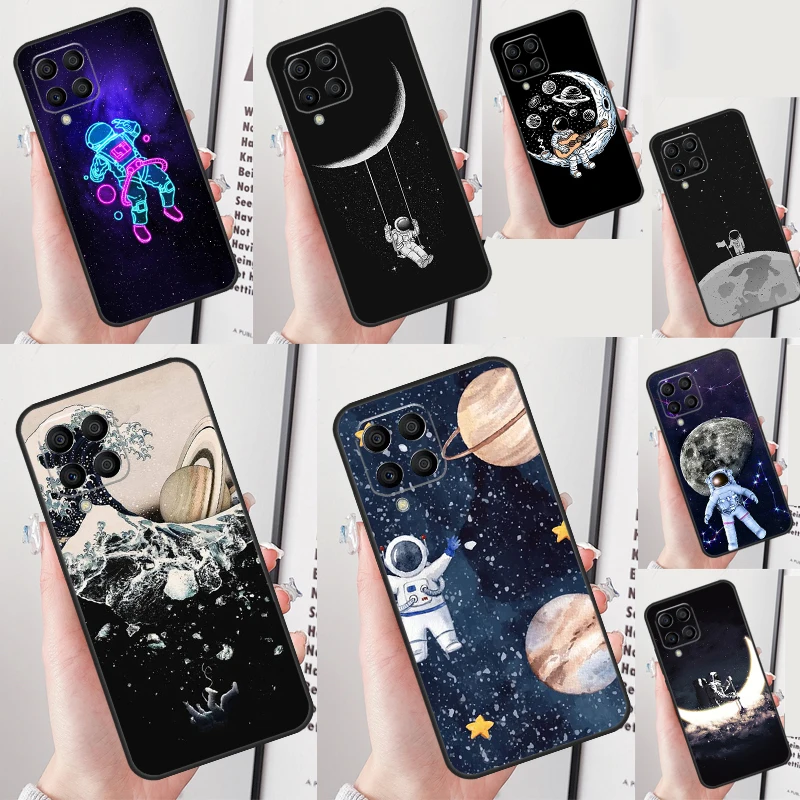 Moon Stars Space Astronaut For Samsung Galaxy M15 M35 M55 M14 M34 M54 M13 M23 M33 M53 M31 M51 M20 M22 M52 M16 M06 Case