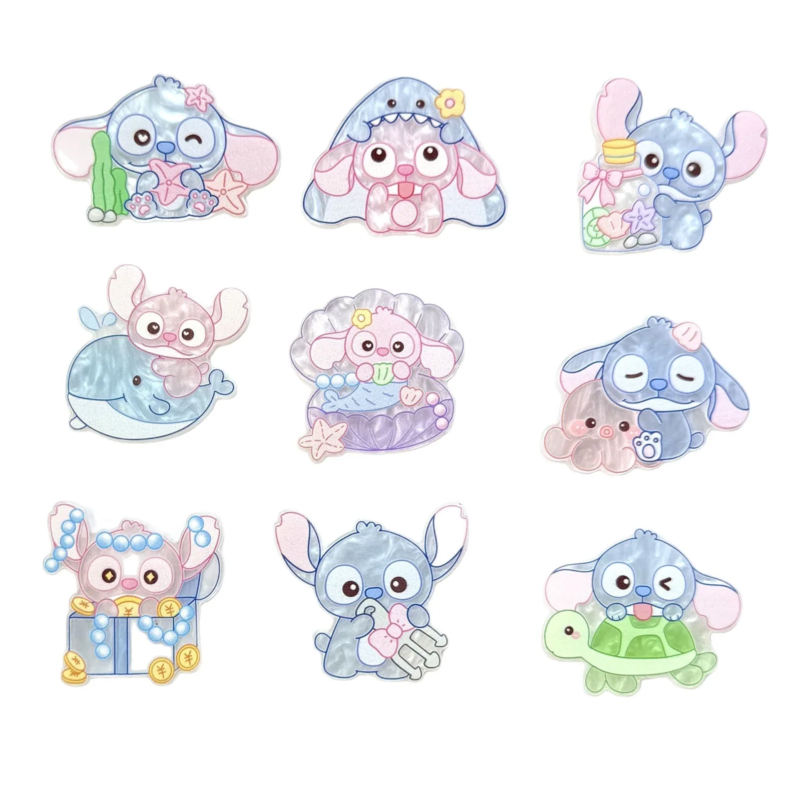 MINISO ディズニー アクリル 漫画 かわいい 超かわいい 水柄 粘着 DIY アクセサリー