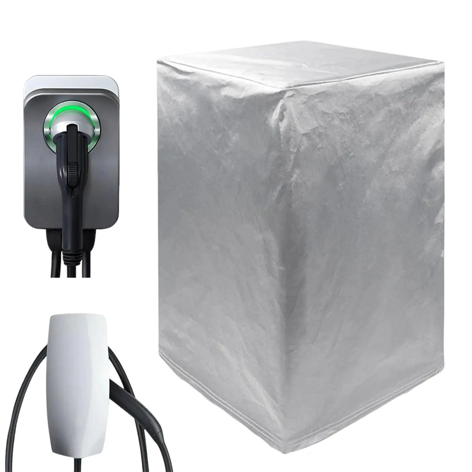 

EV Charging Station Rain Cover EV Charger Station Rain Protector Waterproof All-Weather Sun Blocking Tight-Fit Fabric for Public