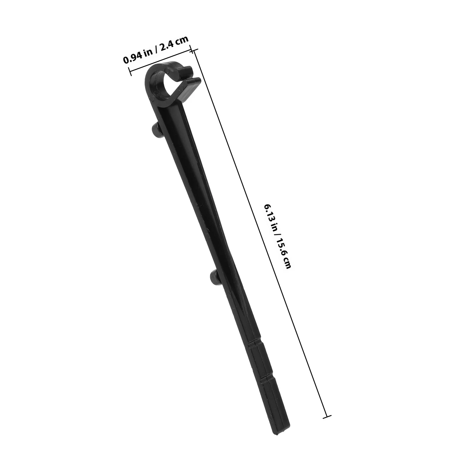 20Pcs Plastic Gutter Clips Black Mesh Guard Fixings for Rain Gutter Protection Secure Mounting Installation Hardware