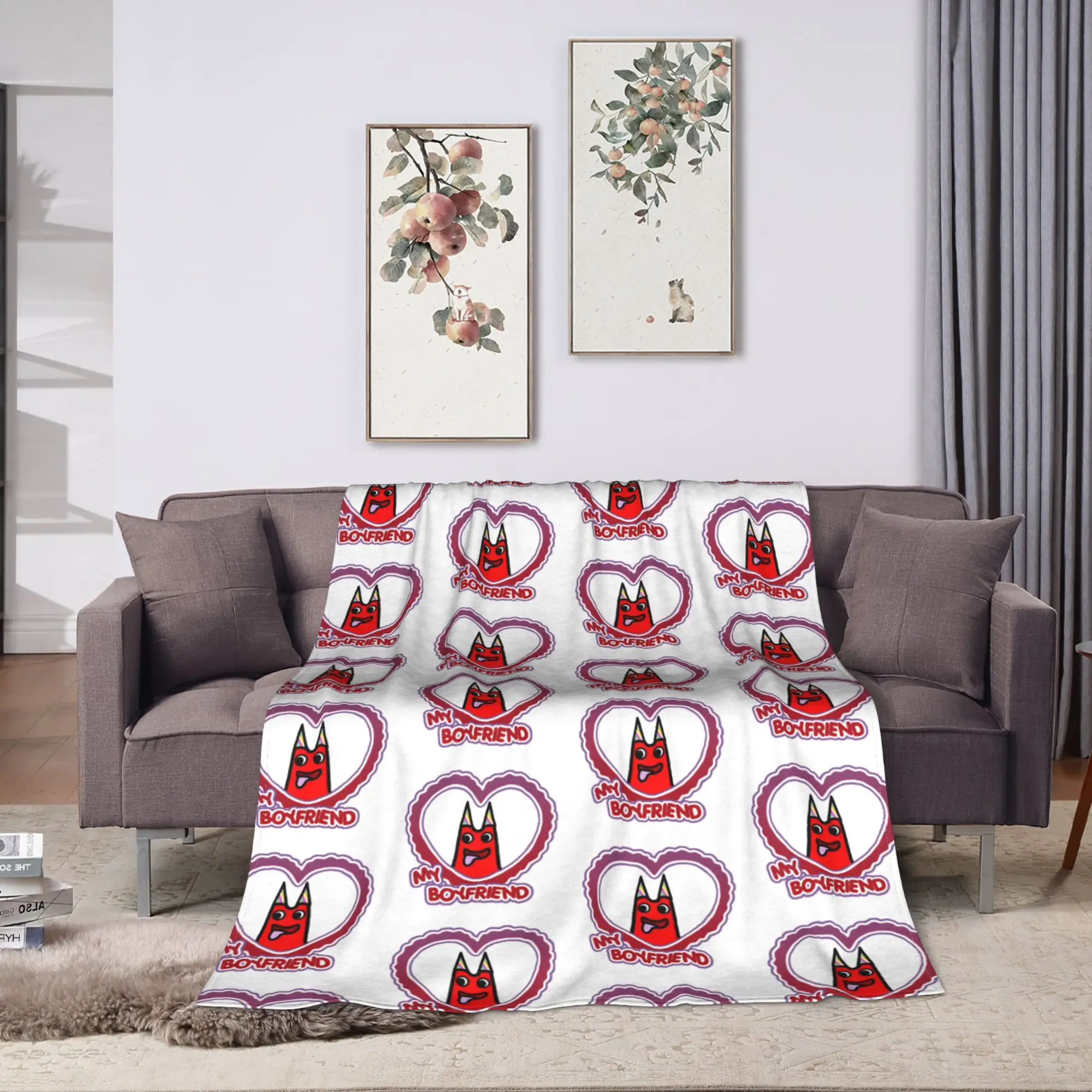 Gartens Banbans Horror Game Knitted Blankets  Wool Throw Blanket Summer Air Conditioning Portable Soft Warm Bedspread