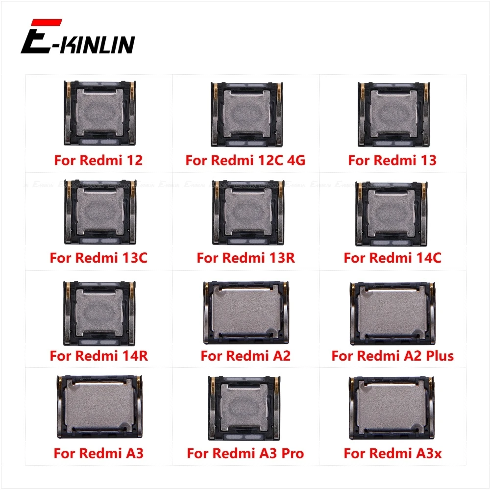 Front Top Earpiece Ear Sound Speaker Flex Cable Repair Parts For Xiaomi Redmi 12 12C 13 13C 13R 14C 14R A3x A2 A3 Plus Pro 5G 4G image 2