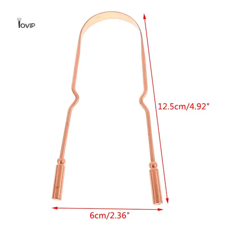 Tongschraper Koperen Mondreiniger Borstel Frisse Adem Reinigen Met Gecoate Tand Tandenborstel Mondhygiëne Verzorgingstools