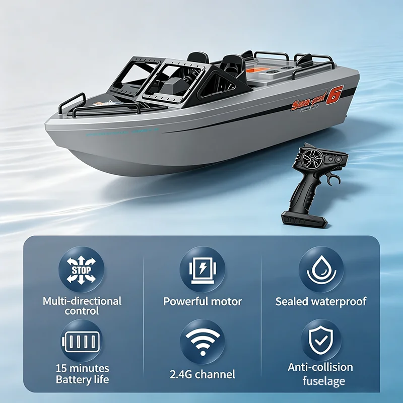 1/12 R/c Boat Tx693 2.4G Remote Control Brushless Go Kart Vortex Jet High Speed Racing Boat Model Electric Control Speedboat