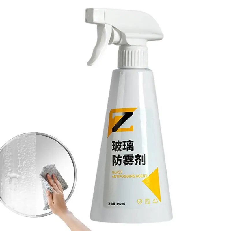 500ml Car Glass Anti Fog Spray Agent Auto Windshield Water Repellent Anti Rain Glass Mirror Hydrophobic Coating Sprayer