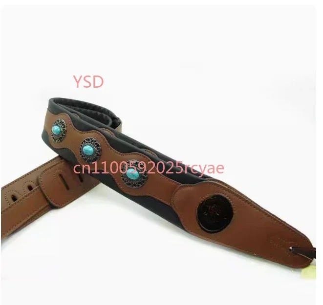 Adjustable Guitar Shoulder Belt for Electric Acoustic Classic Guitar Bass Decompression Soft Leather Guitar Strap