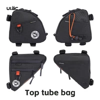 Bolsa triangular Ulac para ciclismo, bolsa para tubo de sillín delantero de bicicleta, bolsa para cuadro de bicicleta, soporte para bolsa de montaña MTB al aire libre, tela impermeable