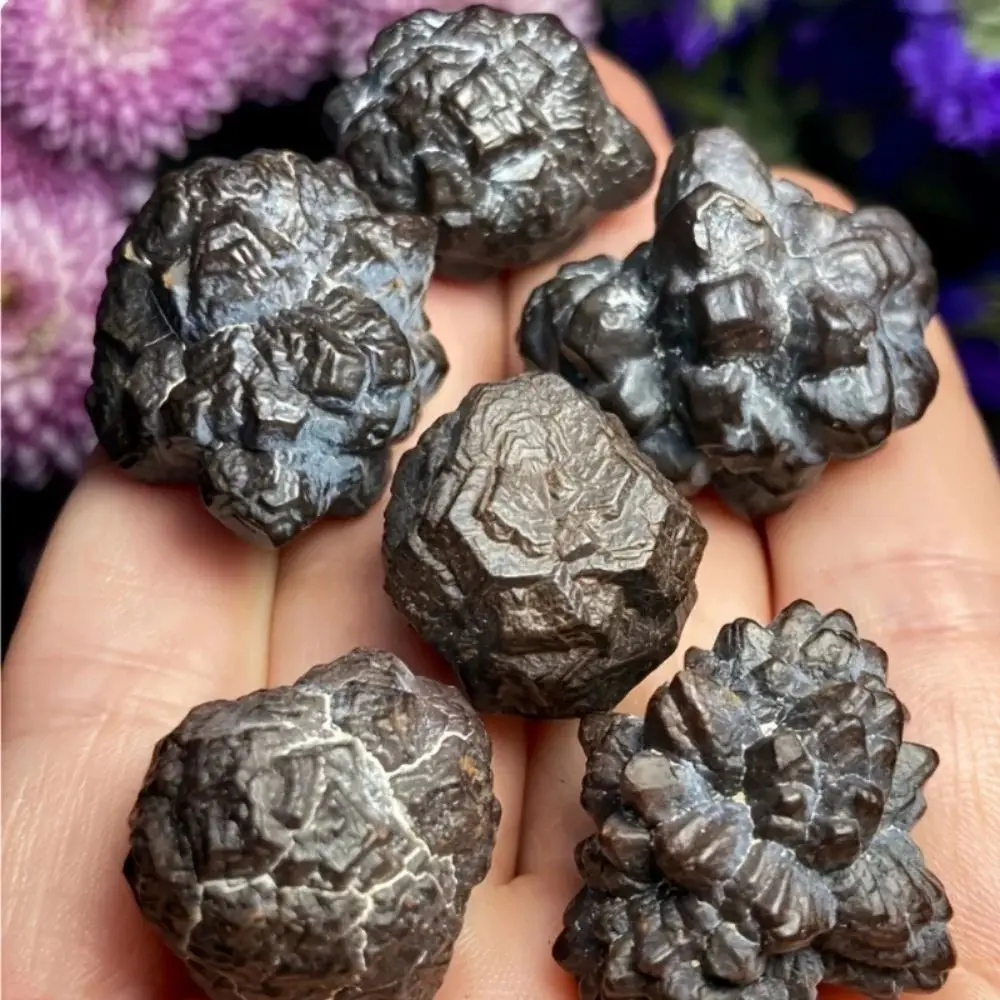 Natural Black Diamond Prophecy Meteorite Raw Stone Hematite Mineral Specimen Mystical Mediation Witchcraft Decor Gift