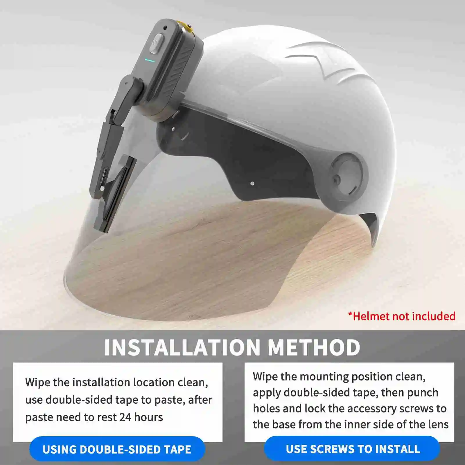 Helmet Wiper Motorcycle Helmet Wiper Motorcycle Helmet Wiper ABS High Toughness 2 Speed Adjustable Helmet  Wiper Wiper