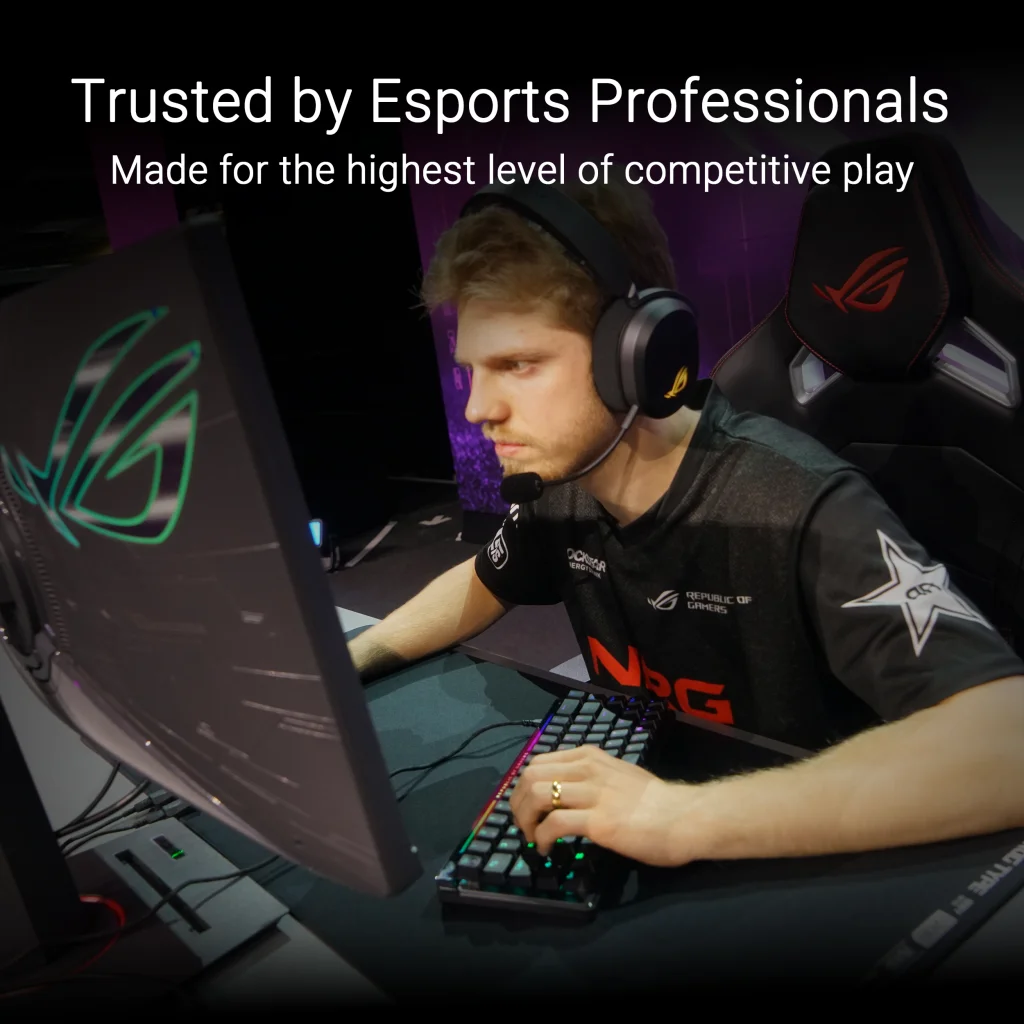 ROG Falchion Ace HFX 65% アナログゲーミングキーボード、潤滑済みROG HFXスイッチ、インタラクティブタッチパネル、8000Hzポーリングレート