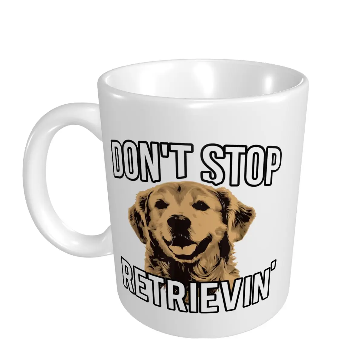 Mark Cup Mug Don't Stop Retrieving - Funny Golden Retriever Owner Coffee Mugs Tea Milk Water Cup Travel Mugs For Office Home