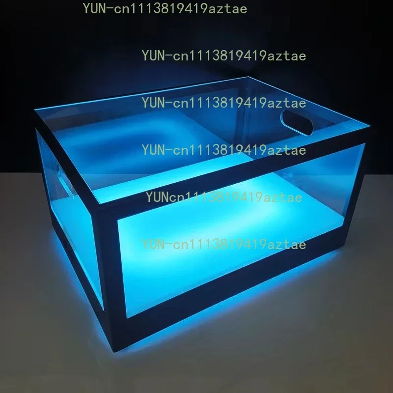 Custom high-quality contemporary style champagne cooling ice bucket wine case and beverage tub party light