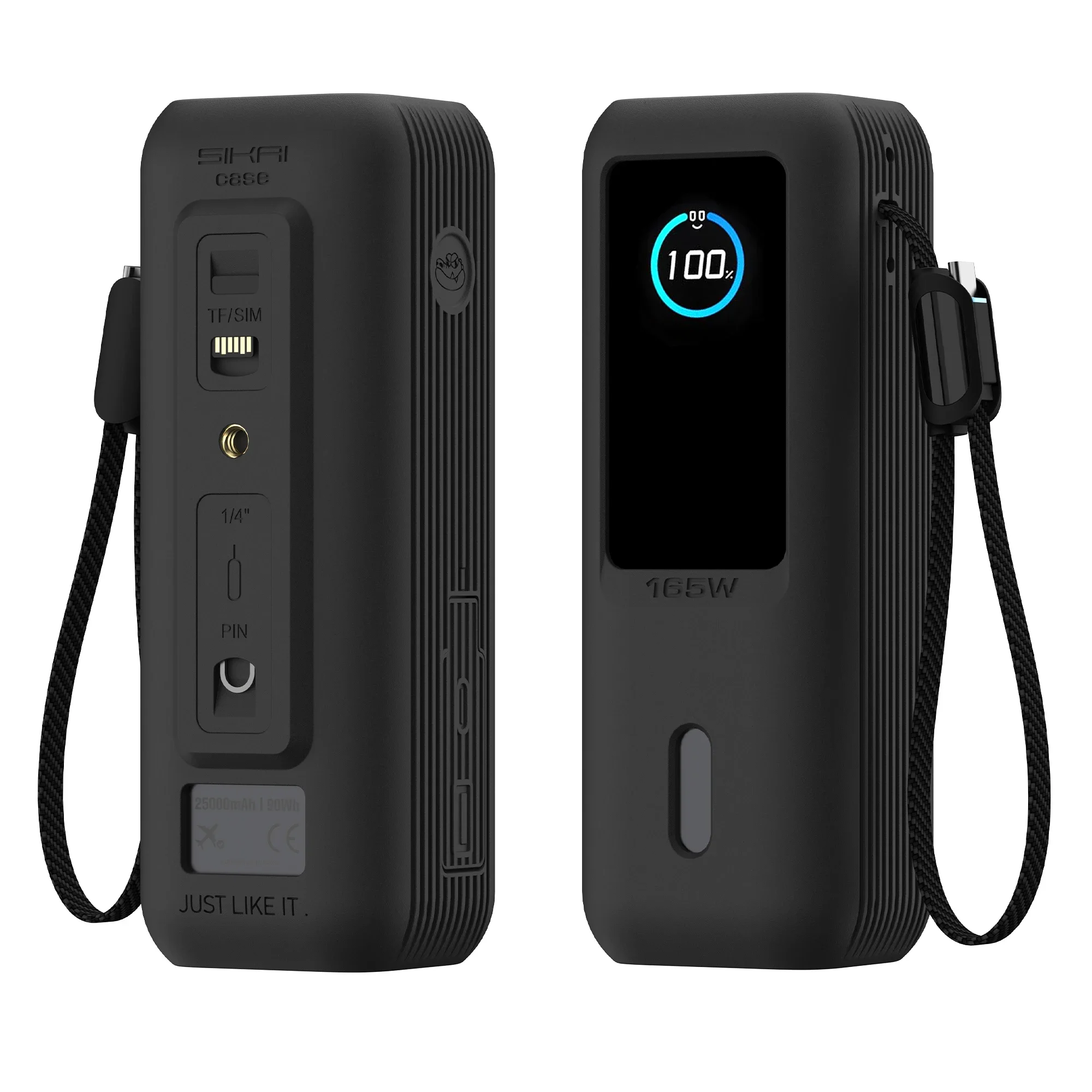 Silikon-Schutzhülle, staubdichte Abdeckung, Reise-Tragetasche für Anker Zolo 25000mAh 165W Powerbank, TF/SIM-Aufbewahrungstasche – Detail 2