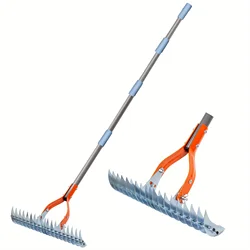 튼튼한 데처 갈퀴, 다목적 잔디 손질 갈퀴, 죽은 잔디 청소, 마당 정원 내구성 토양 갈퀴