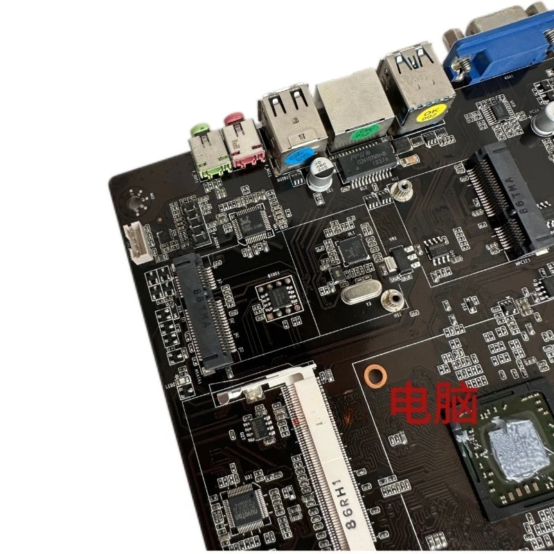 Industrial control main board 605I   CPU integrated E1 6050J ITX main board HDMI VGA DDR3 used disassembly main board