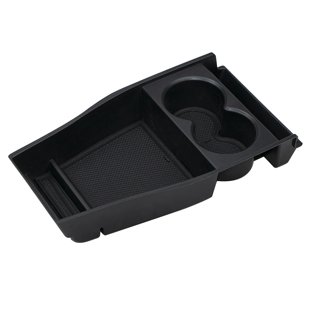 1 Pcs ABS Black Center Armrest Hidden Box Cup Holder Console Organizer Tray For Hyundai IONIQ 5 2021 Car Box Accessories