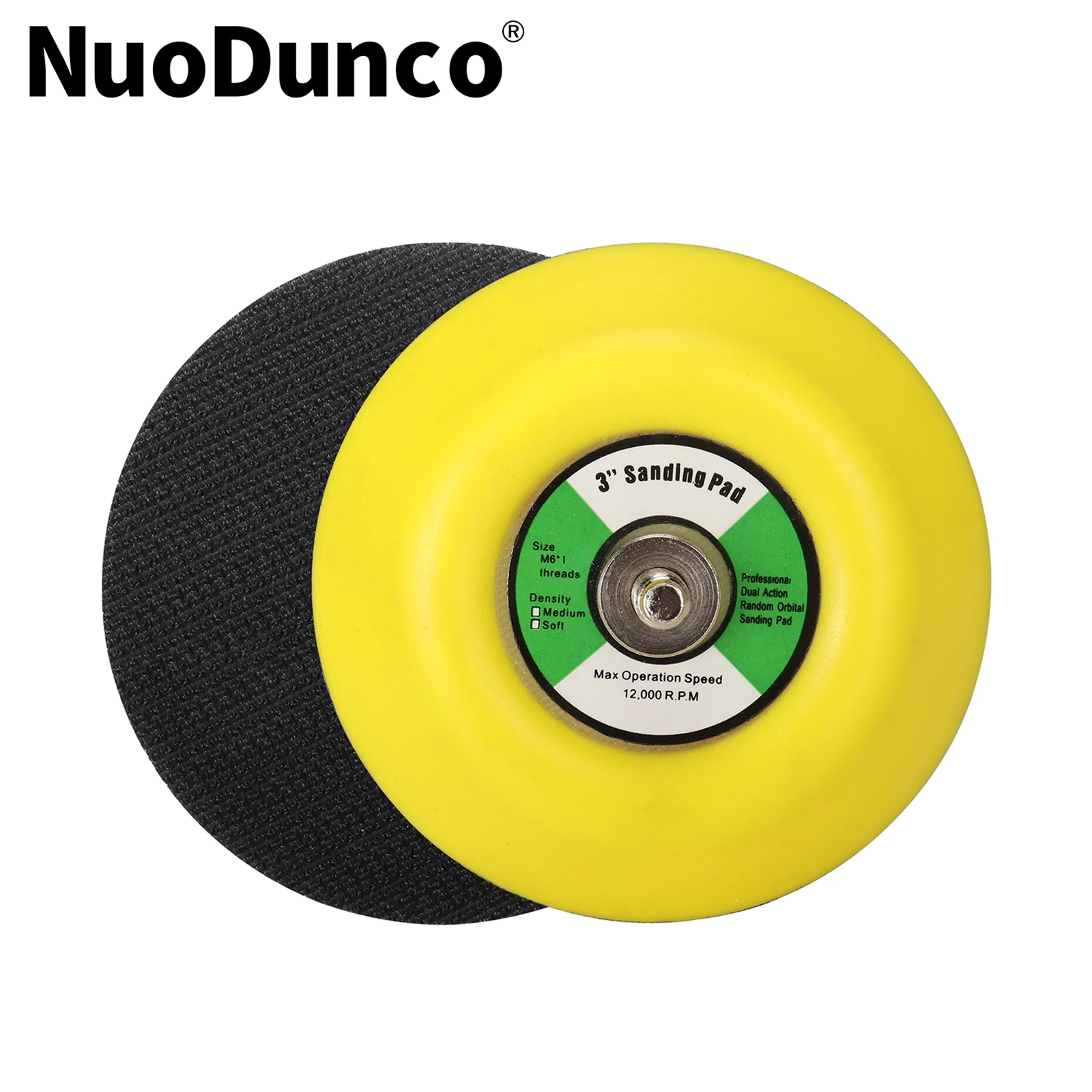 

1/3pcs 3 Inch Hook and Loop Backing Sanding Pads Plate with M6 Thread for Diamond Sanding Finishing Polishing Buffing Pads