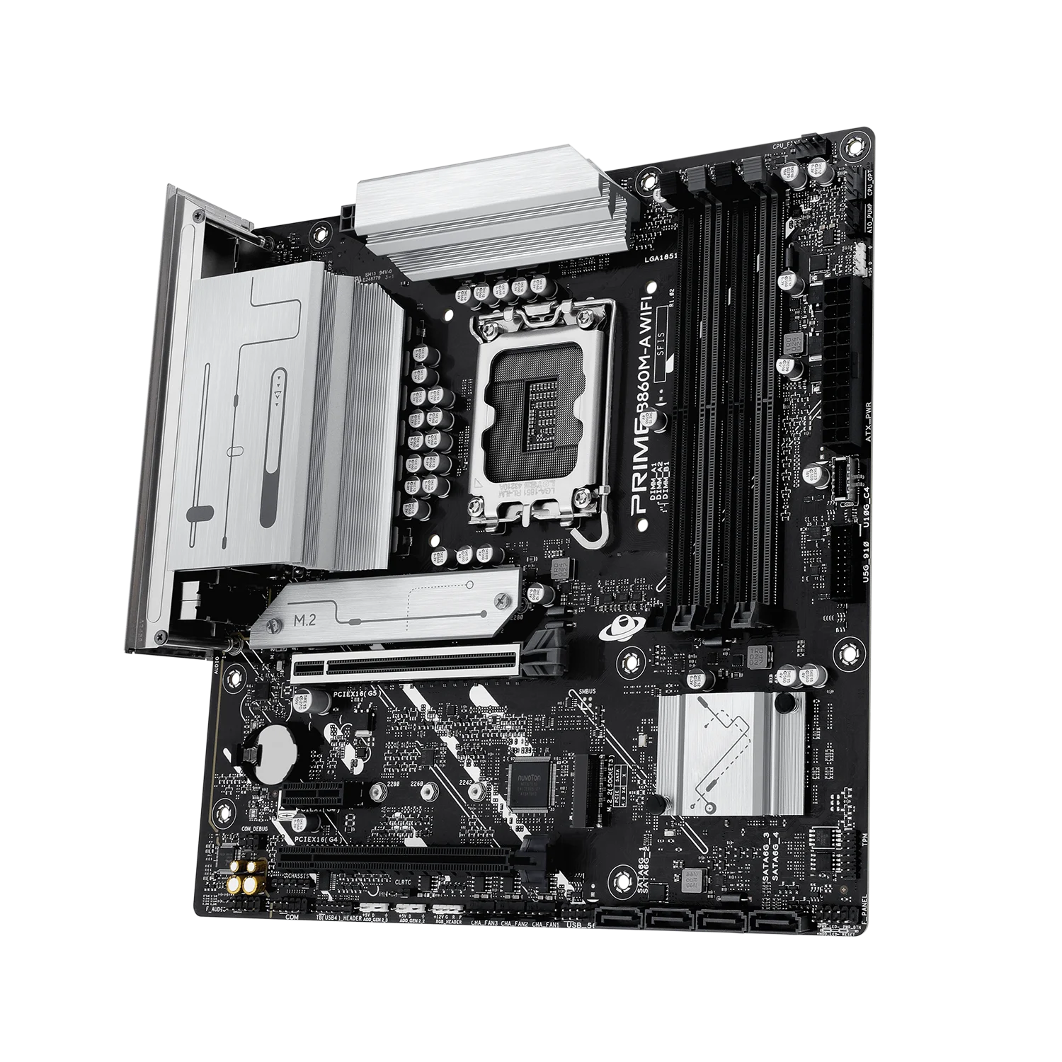 2025 New PRIME B860M-A WIFI DDR5 8666MT/s PCIe 5.0 Support WIFI6 CPU Desktop Ultra Motherboard for Gaming PC