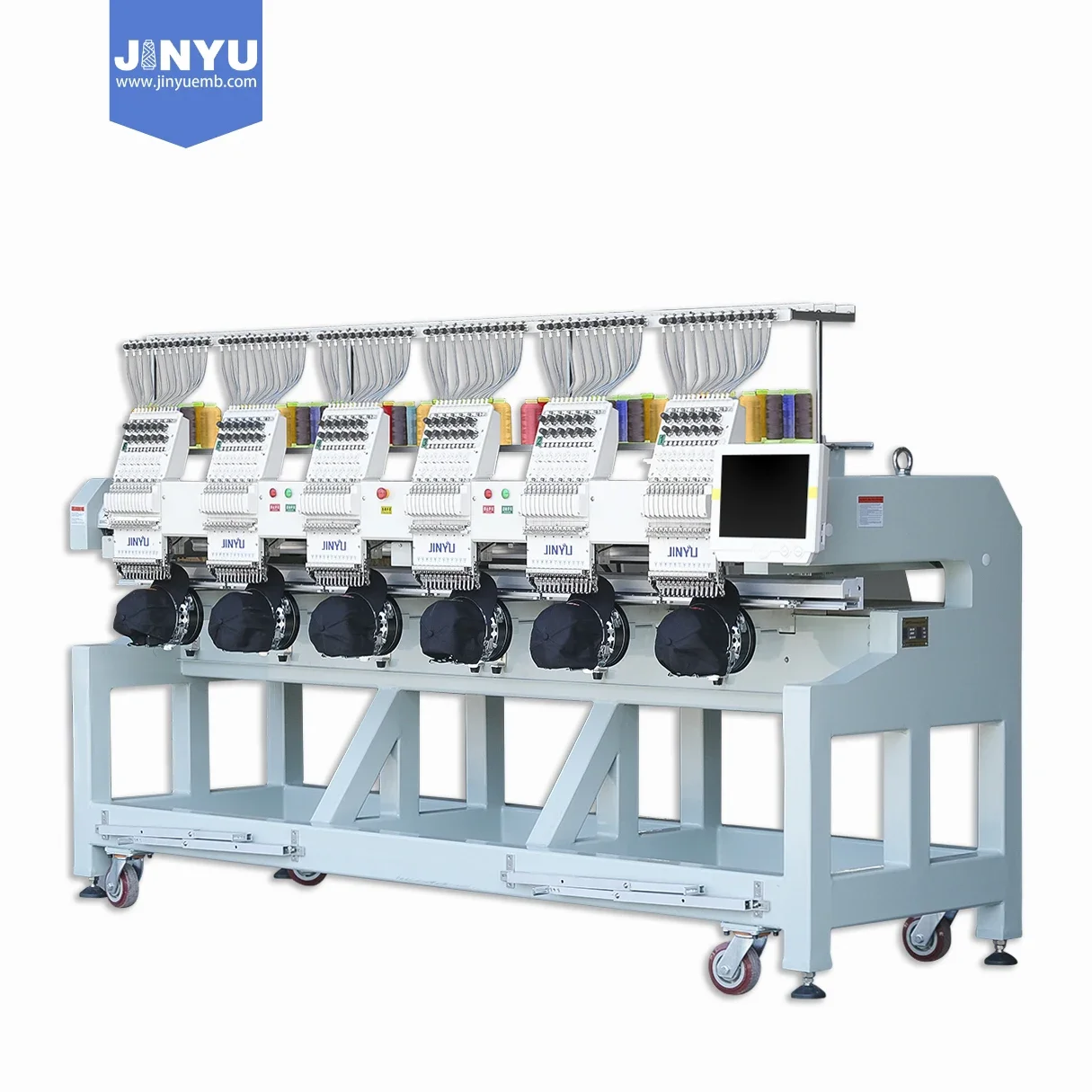 Big sales! JCM1206 JINYU computerized embroidery machines 3 heads China manufacturer