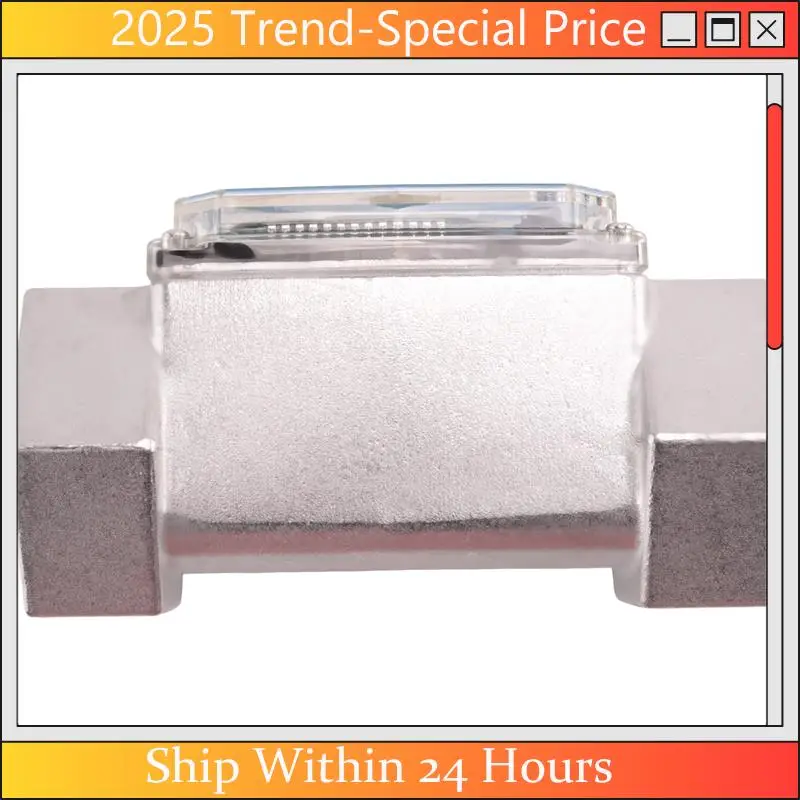 

A61Z Deals 1.5 Inch LCD Display Fuel Water Flow Meter, Flowmeter Fit For Diesel Kerosene Gasoline Water