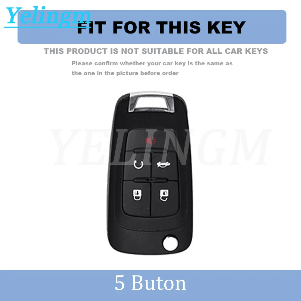 5 Buttons New Tpu Cover Holder Key Jacket for Chevrolet Camaro Cruze Volt Equinox Spark Malibu Sonic Flip Remote Key Case Shell