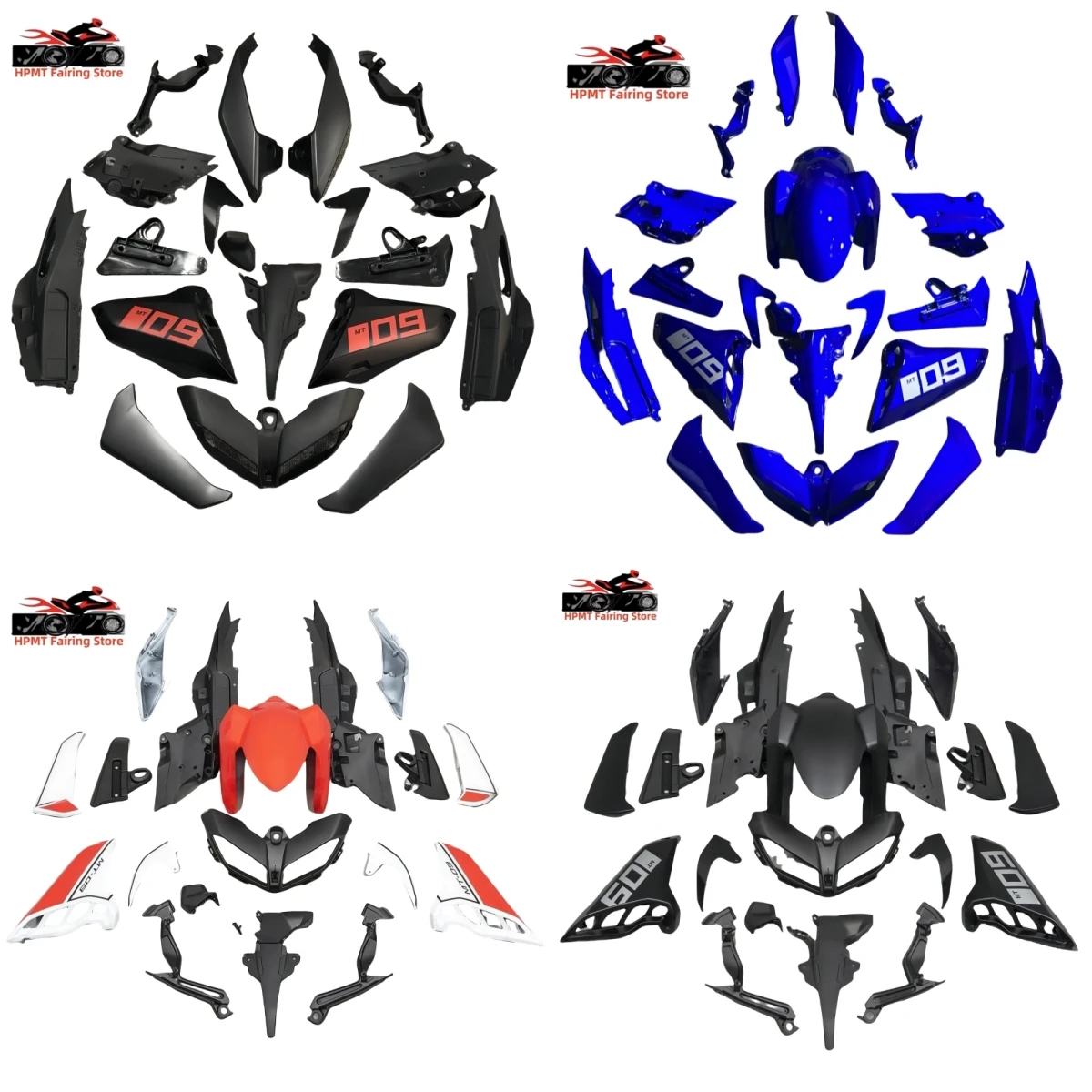

NEW ABS Motorcycle full Fairing Kit fit For YAMAHA MT-09 FZ09 2017-2020 MT09 FZ09 2017 2018 2019 2020 Bodywork Fairings Kits