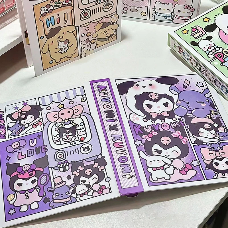 Sanrio อัลบั้มรูปถ่ายเก็บการ์ดแบบพกพา, โปสการ์ด A5น่ารักสำหรับเด็กหญิงนักเรียนของขวัญเครื่องเขียน