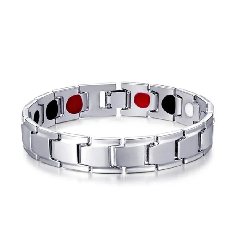 Trendy Stylish Men Strength Therapy Bracelet Adjustable Health Sleep Better Energy Bio Magnetic Bracelets Bangles for Male Gift image 5