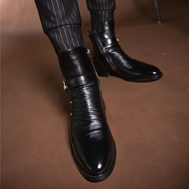 Buty męskie Skórzane modne buty męskie Czarne Wodoodporne Nowy rozmiar 45 Wyprzedaż Casual Wygodne Niska cena Klasyczne obuwie designerskie